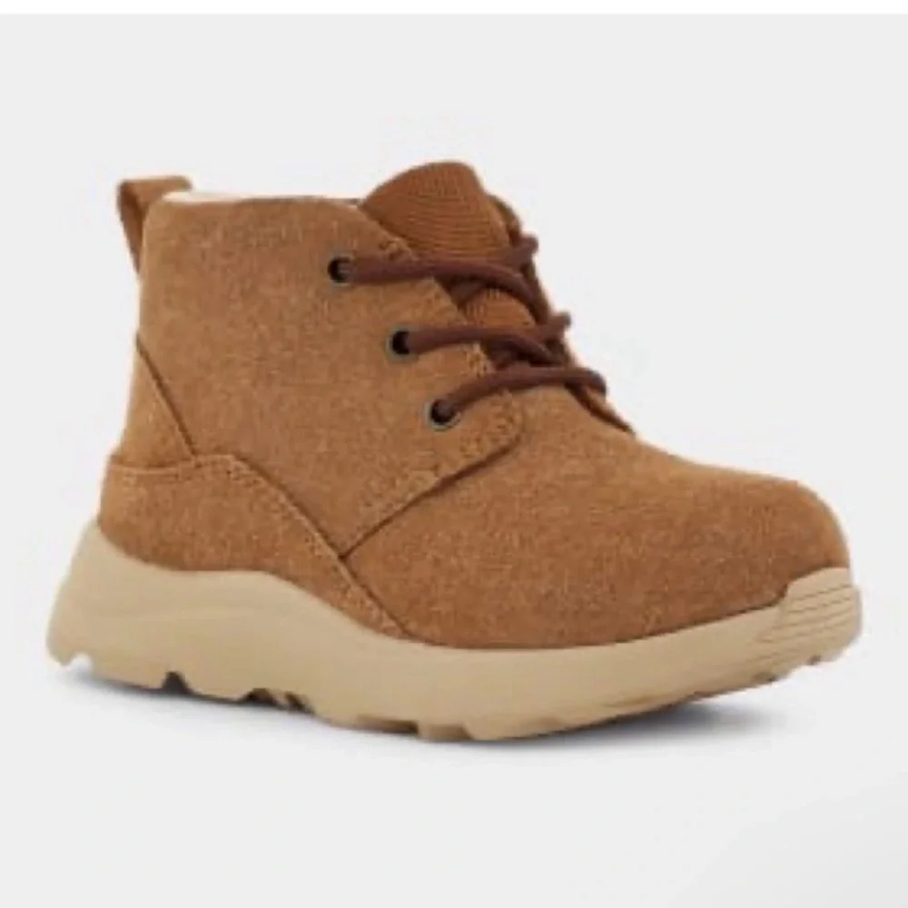 UGG Kids Canoe III Weather Boots | Chestnut Suede | Little Boy Sz 1 | Waterproof